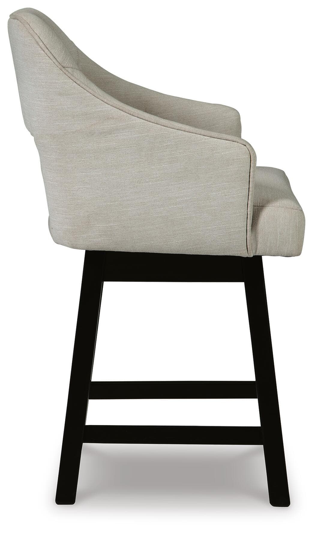 Tallenger Counter Height Bar Stool — White & Brown/Beige — view 6