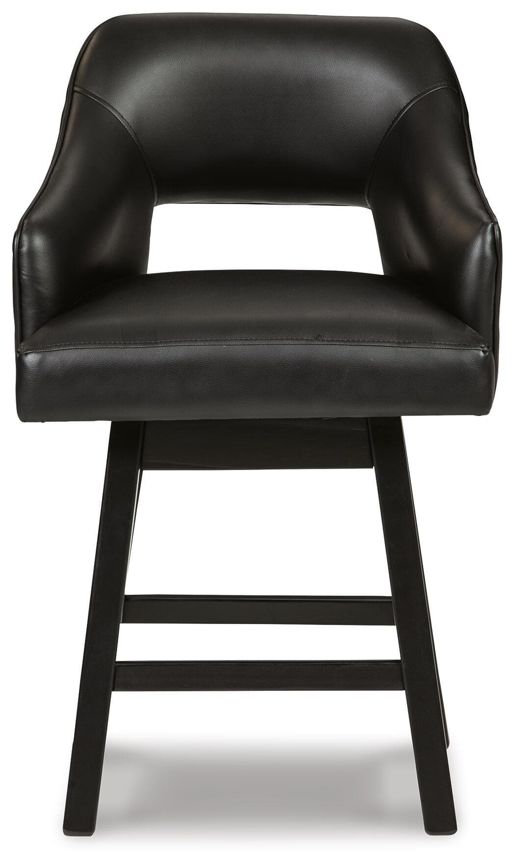 Tallenger Counter Height Bar Stool — Black/Gray & Brown/Beige — view 5