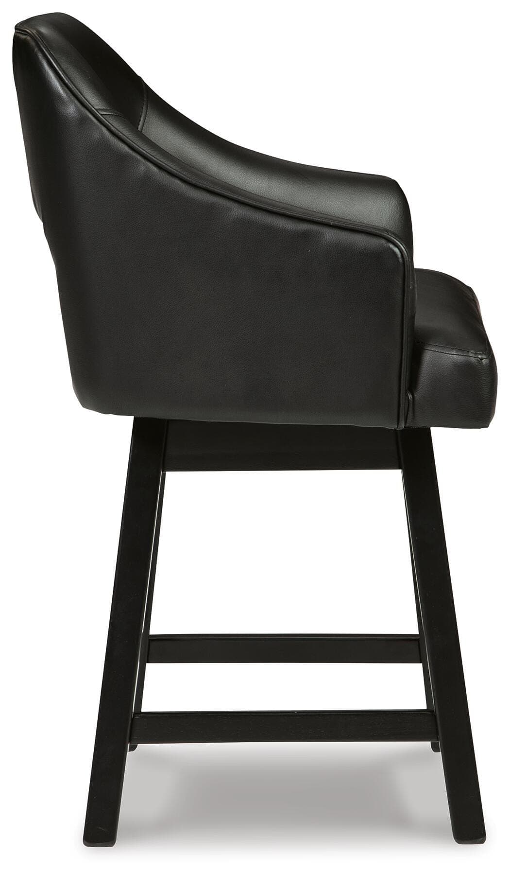 Tallenger Counter Height Bar Stool — Black/Gray & Brown/Beige — view 6