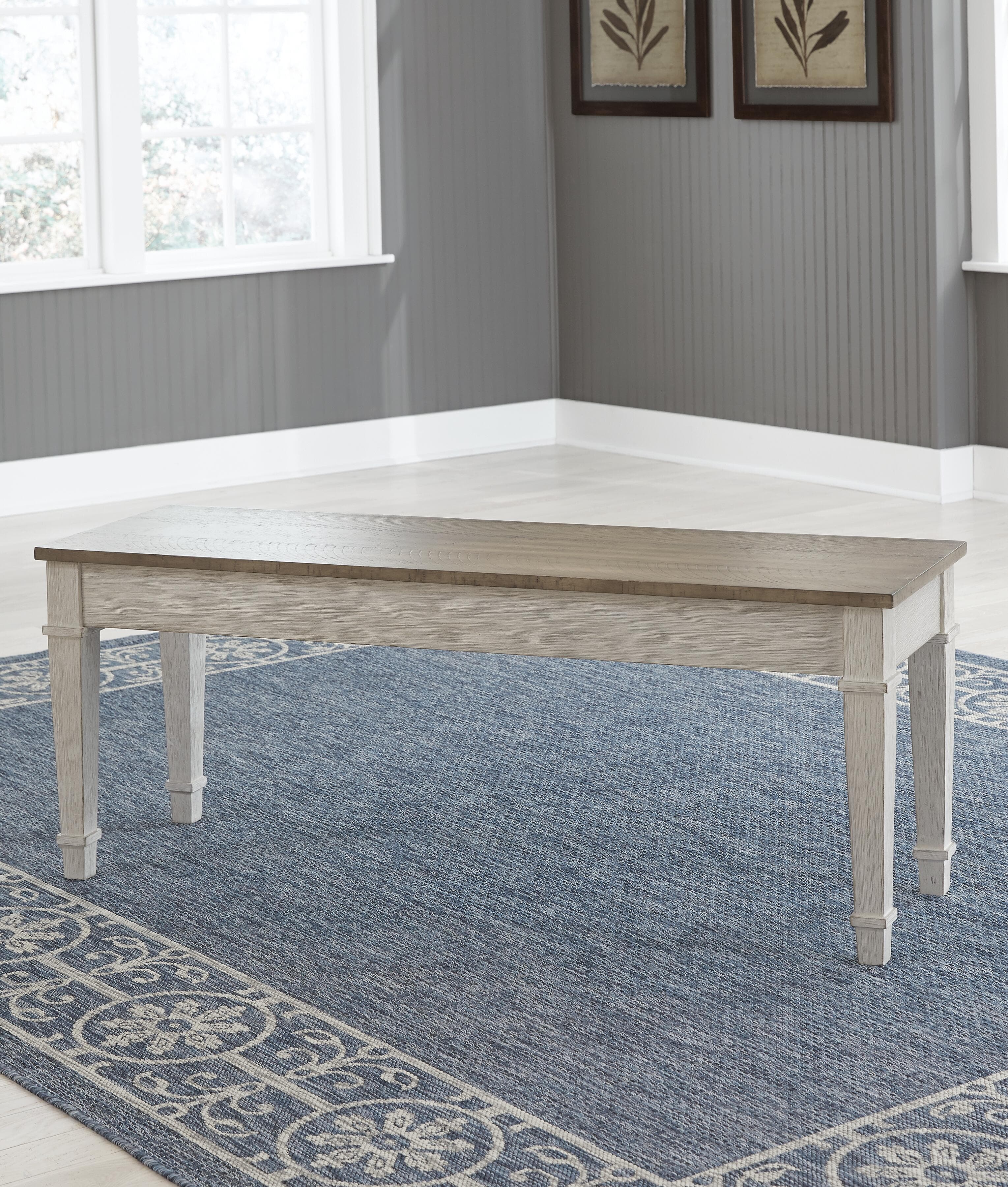 Skempton Storage Bench — White — view 2
