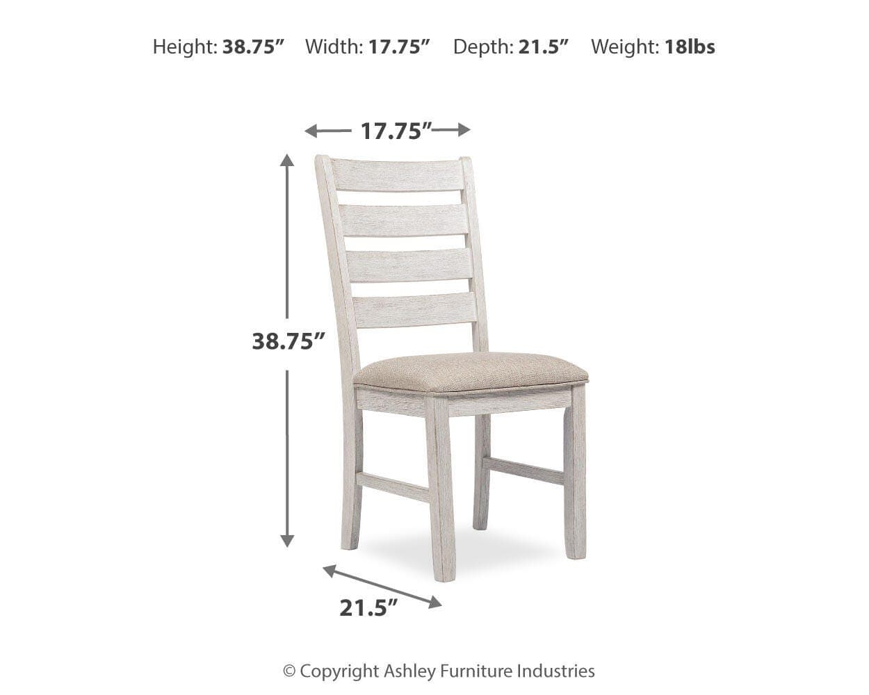 Skempton Dining Chair — White — view 4