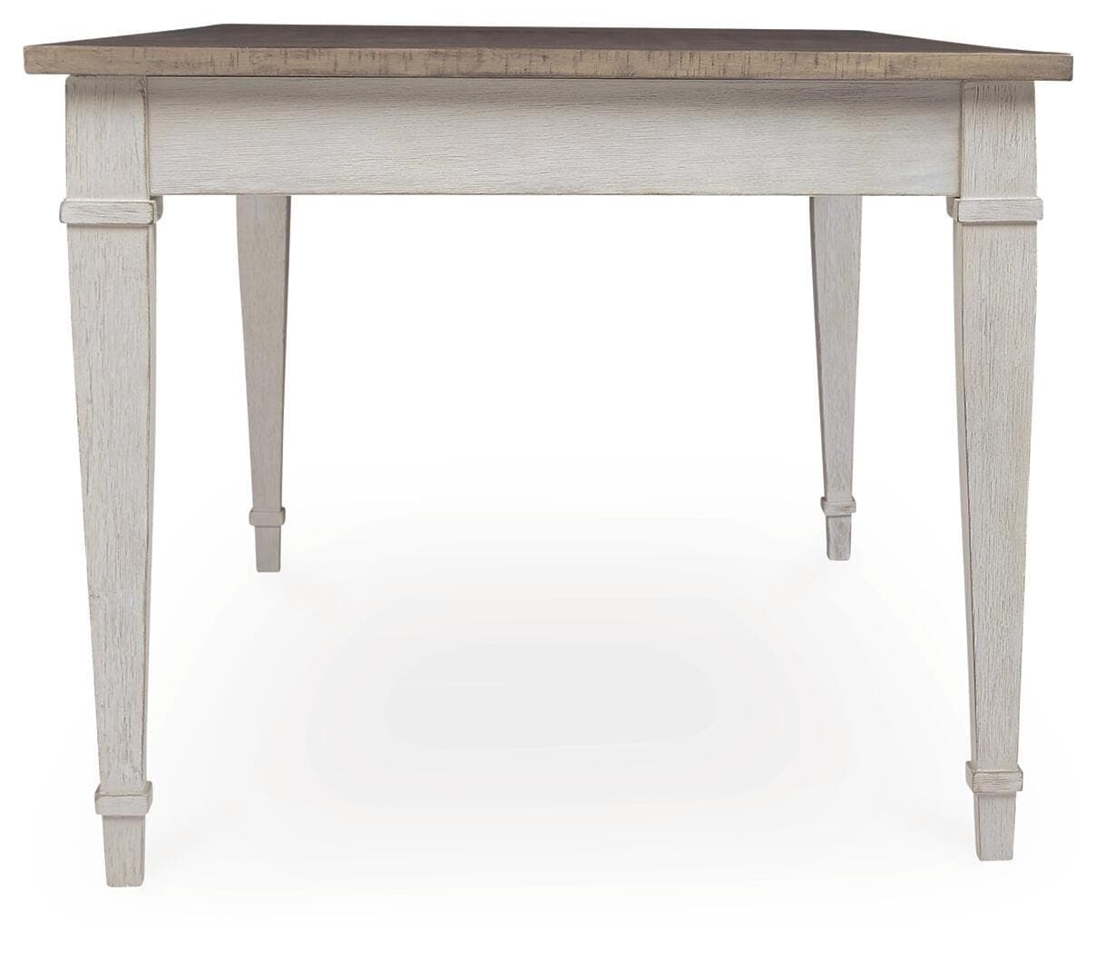Skempton Dining Table — White & Brown/Beige — view 6