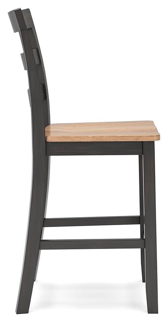 Gesthaven Counter Height Barstool — Brown/Beige & Natural — view 7