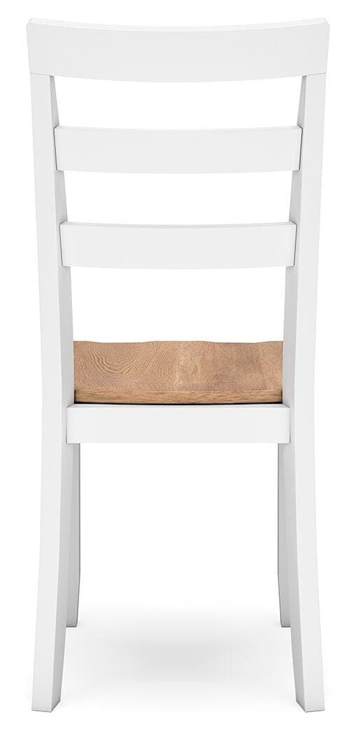 Gesthaven Dining Chair — White & Brown/Beige — view 6