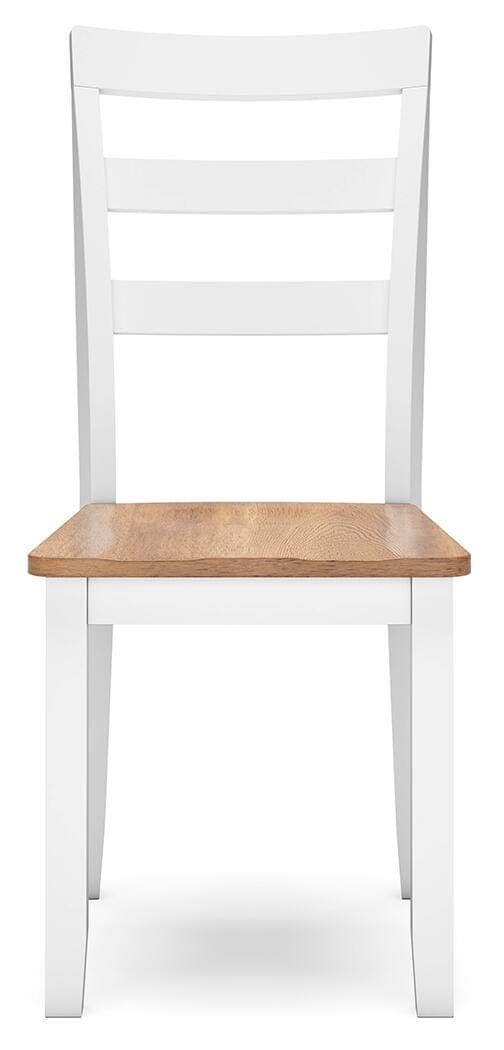 Gesthaven Dining Chair — White & Brown/Beige — view 4