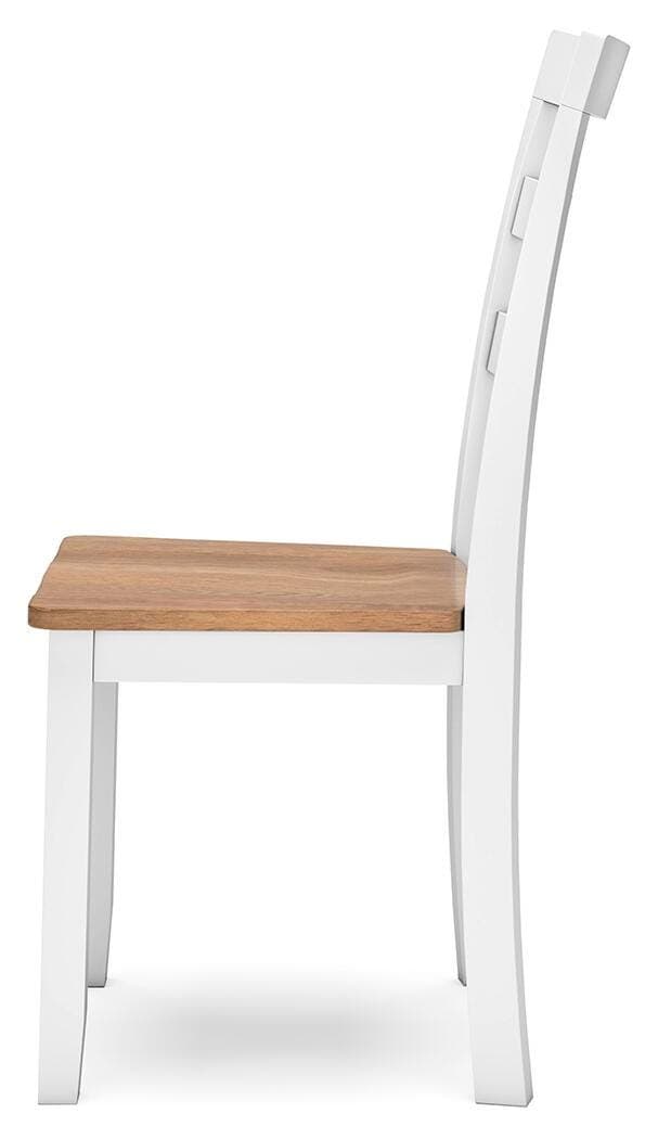 Gesthaven Dining Chair — White & Brown/Beige — view 7