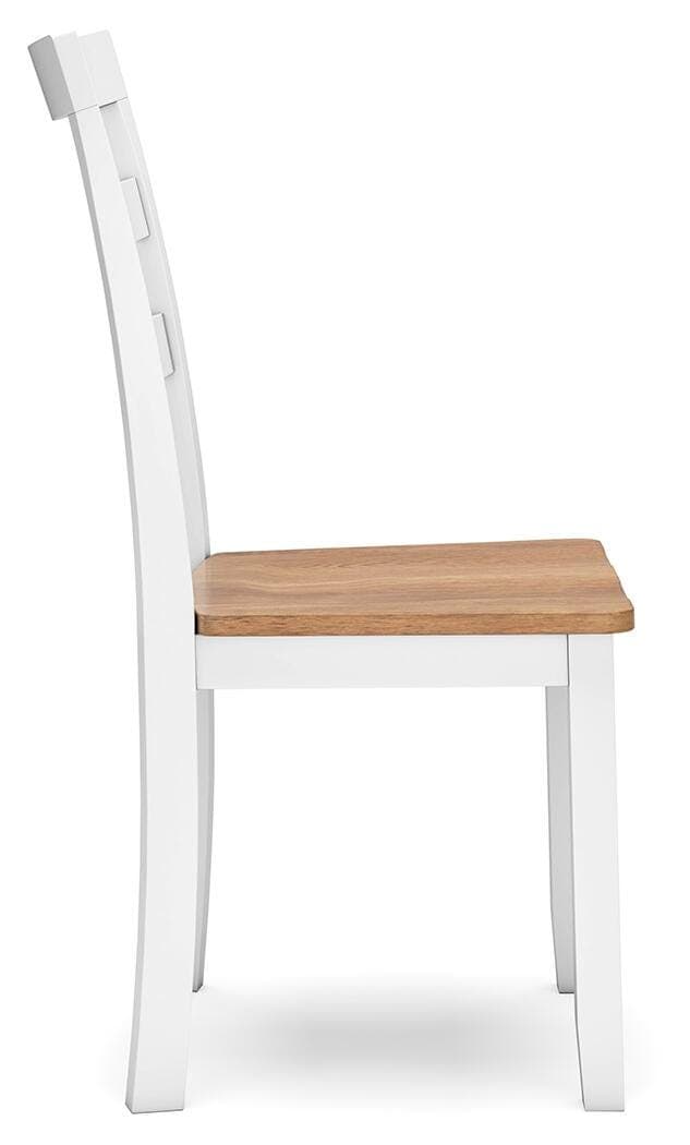 Gesthaven Dining Chair — White & Brown/Beige — view 5