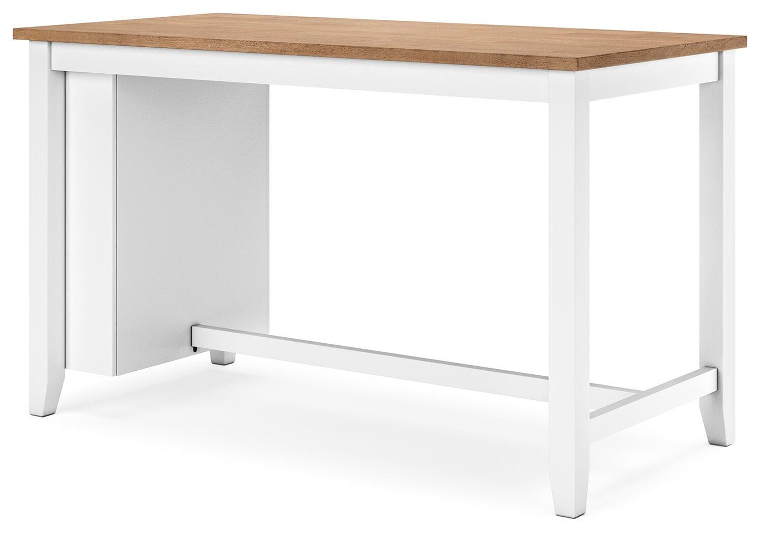 Gesthaven Counter Height Dining Table — White & Brown/Beige — view 6