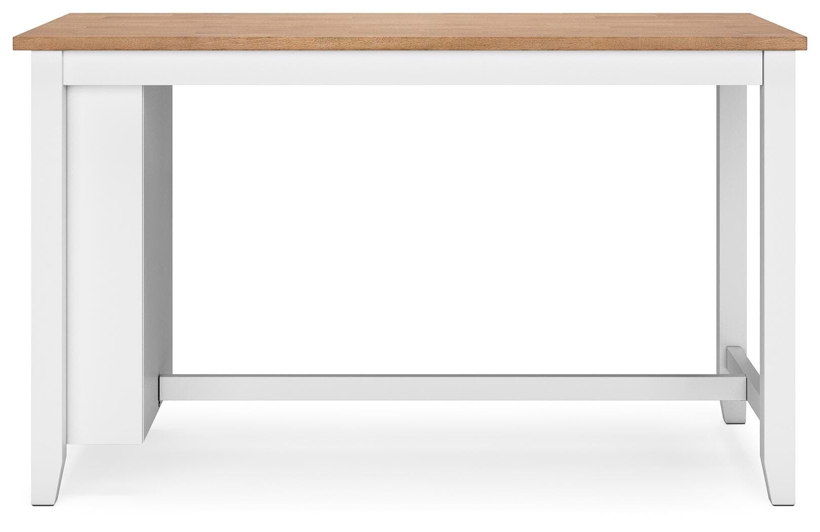 Gesthaven Counter Height Dining Table — White & Brown/Beige — view 3