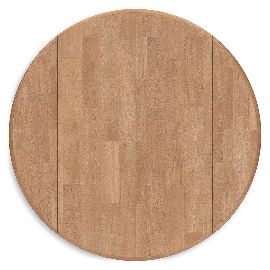 Gesthaven Dining Drop Leaf Table — White & Brown/Beige — view 5