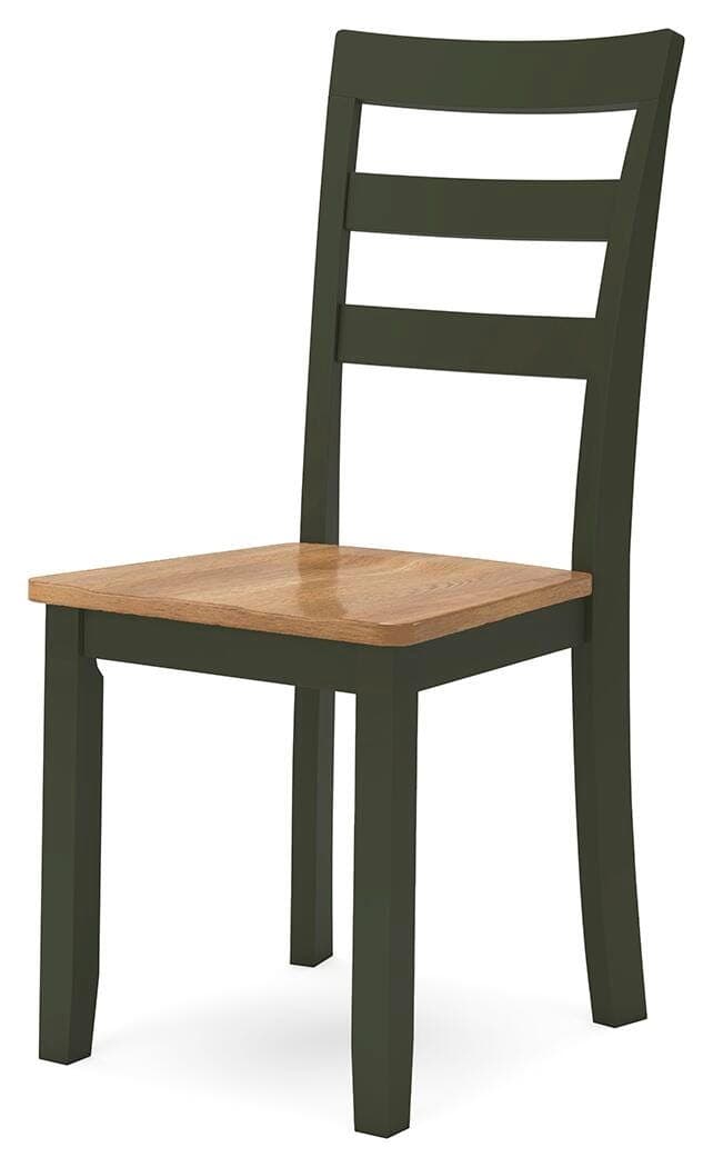 Gesthaven Dining Chair — Brown/Beige & Green — view 7