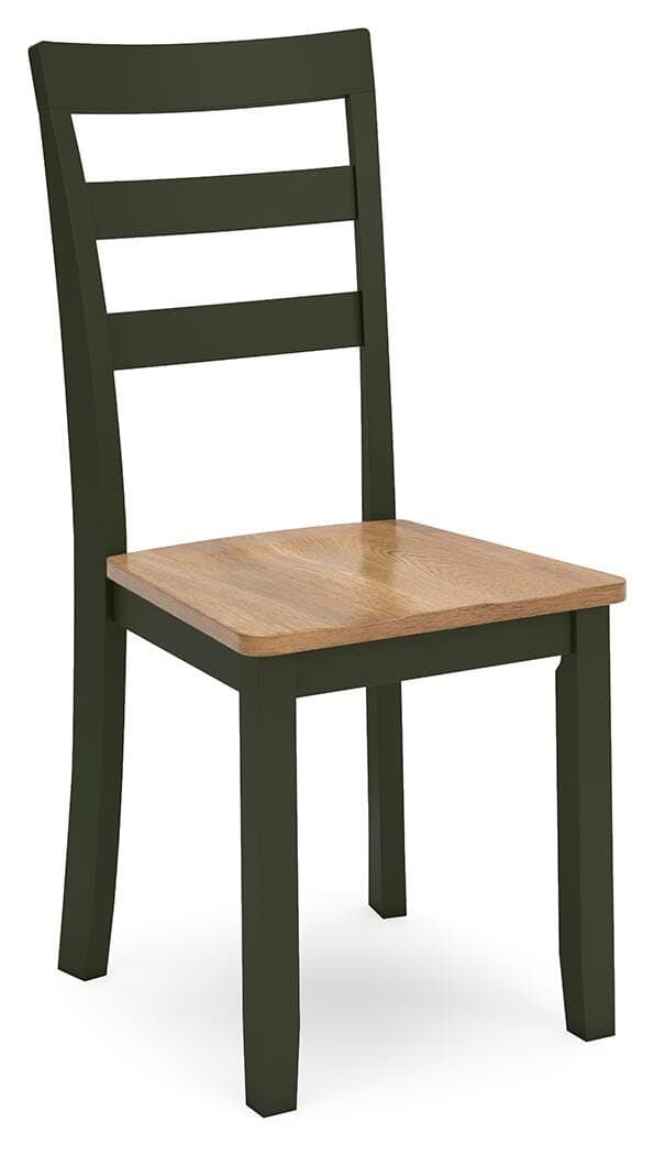 Gesthaven Dining Chair — Brown/Beige & Green — view 3