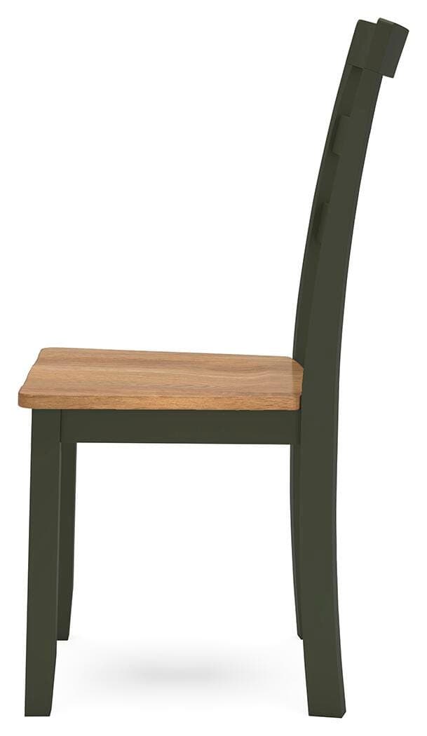 Gesthaven Dining Chair — Brown/Beige & Green — view 6