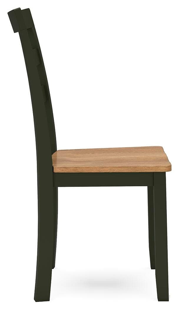 Gesthaven Dining Chair — Brown/Beige & Green — view 4