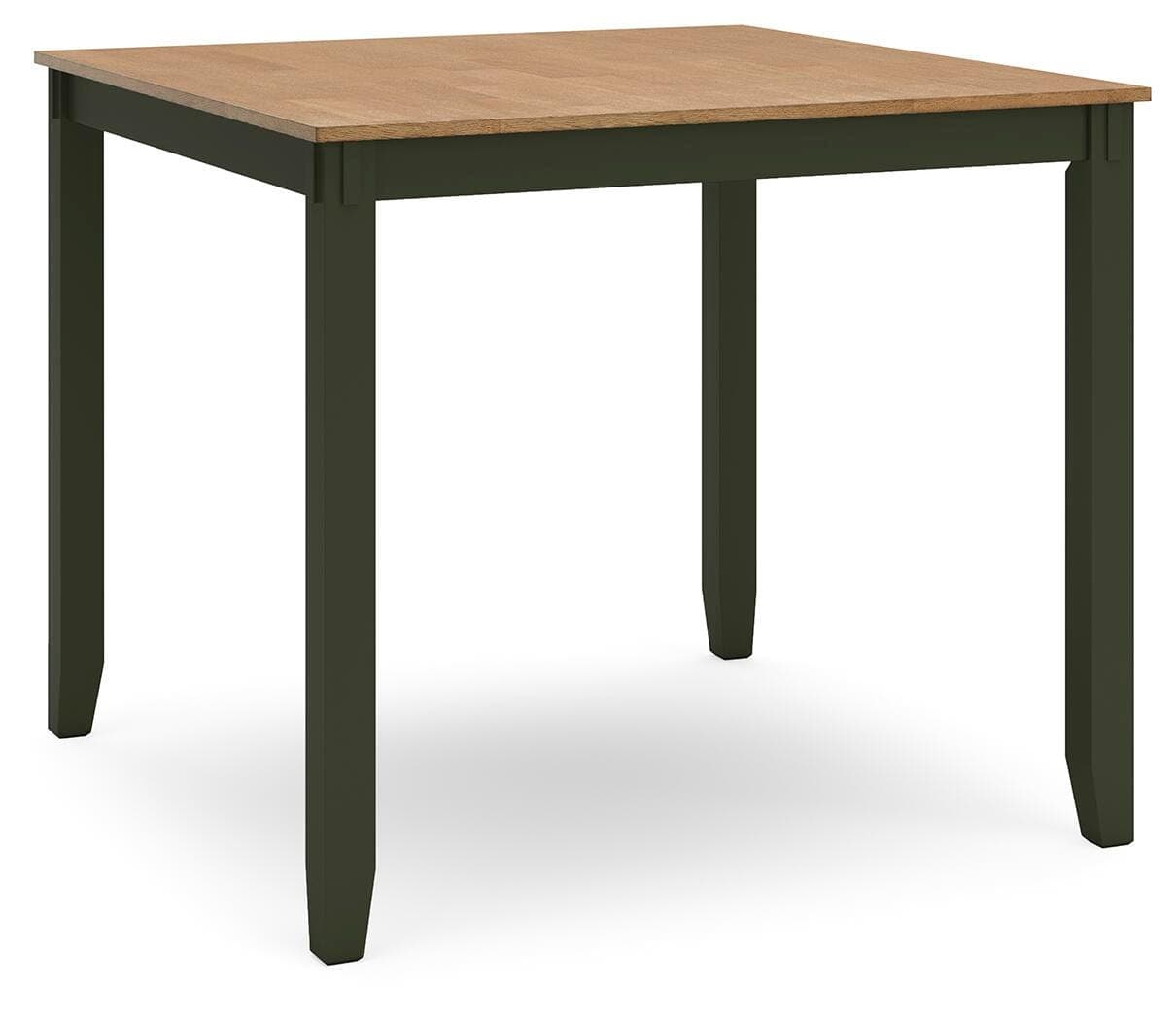 Gesthaven Counter Height Dining Table and 4 Barstools (Set of 5) — Brown/Beige & Green — view 4