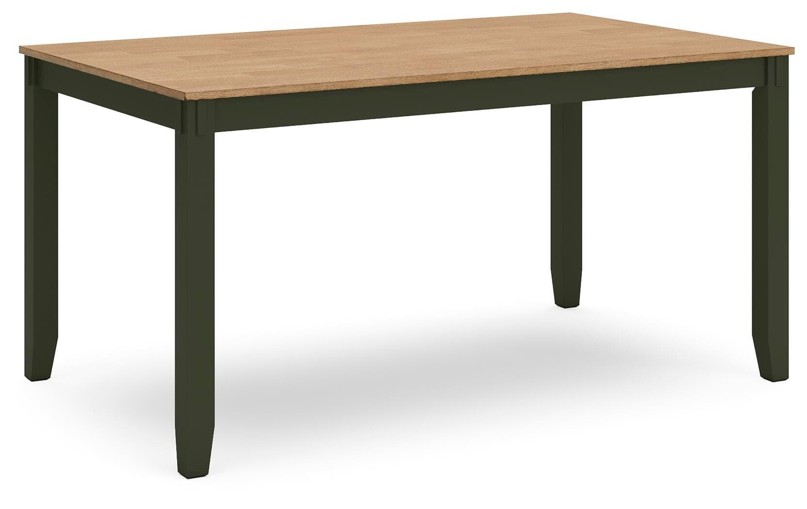 Gesthaven Dining Table with 4 Chairs and Bench (Set of 6) — Brown/Beige & Green — view 4