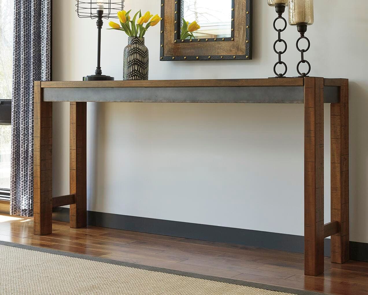Torjin Counter Height Dining Table — Brown/Beige — view 2