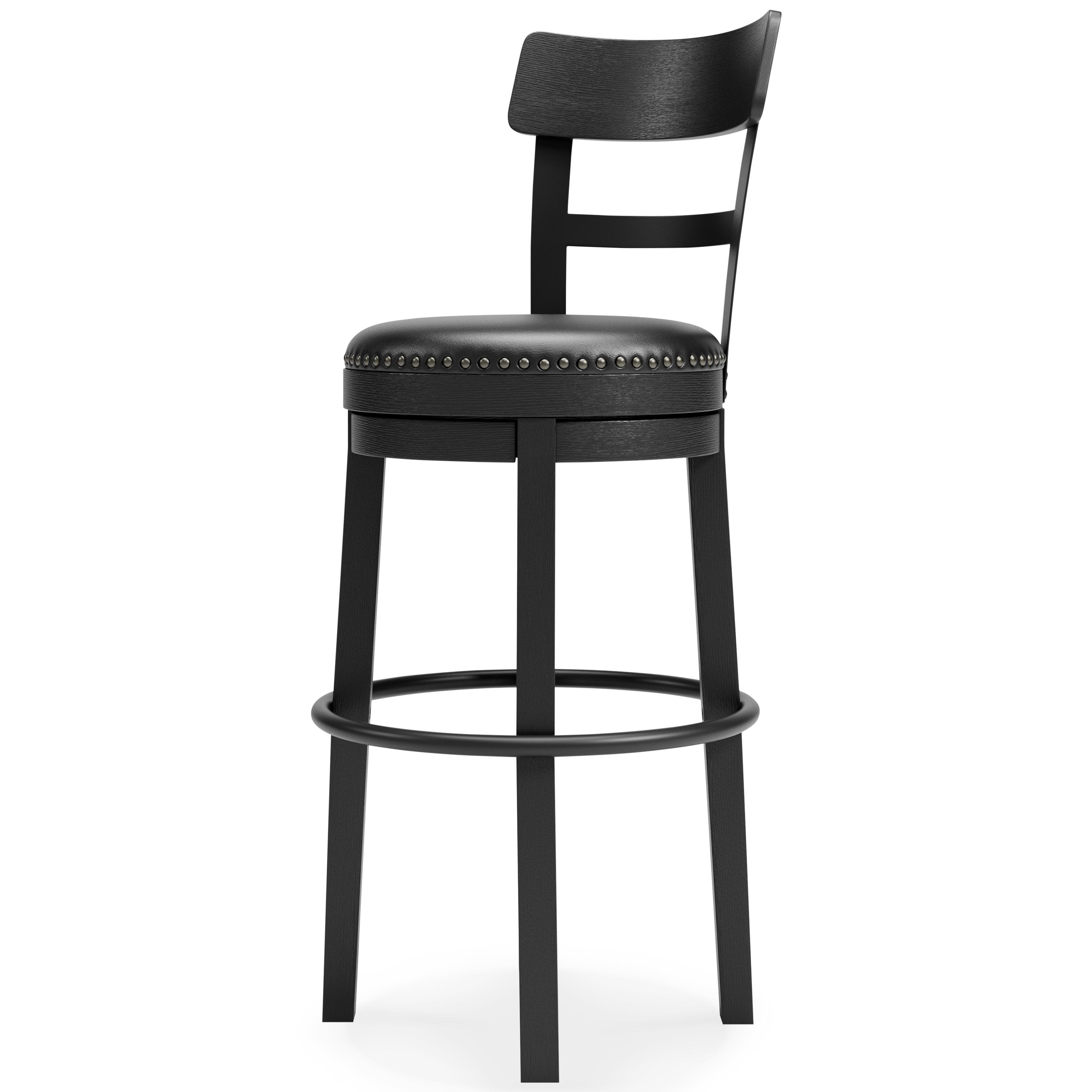 Valebeck Bar Height Bar Stool — Black/Gray — view 5