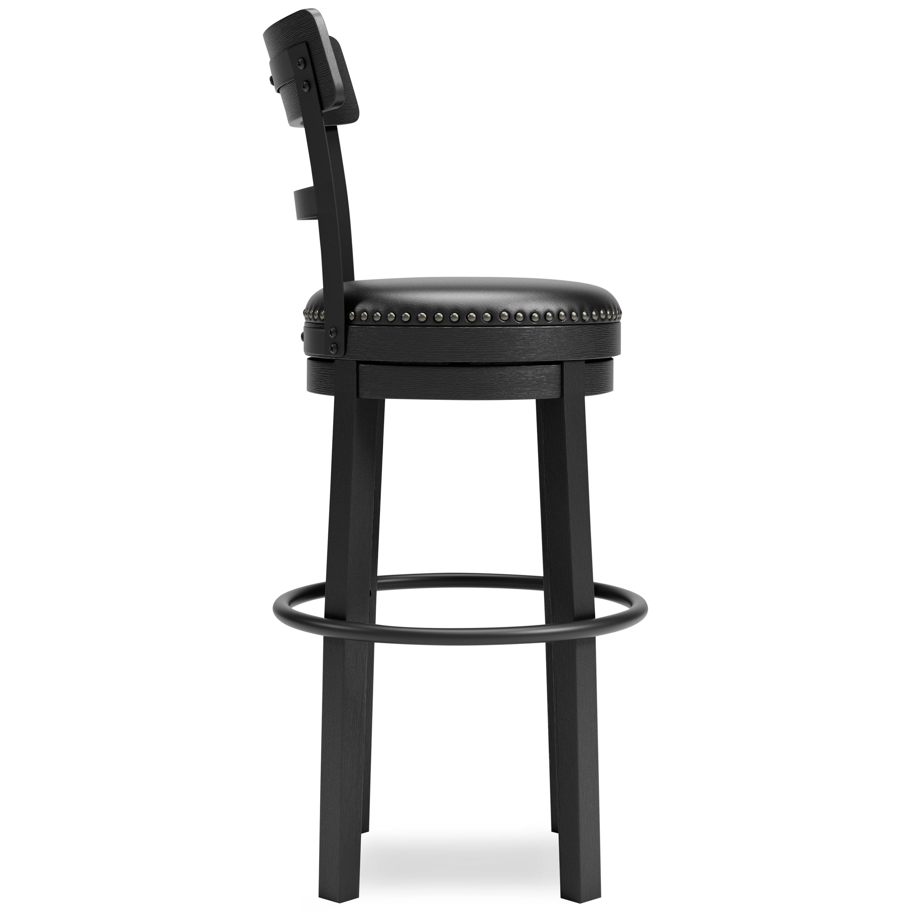 Valebeck Bar Height Bar Stool — Black/Gray — view 6