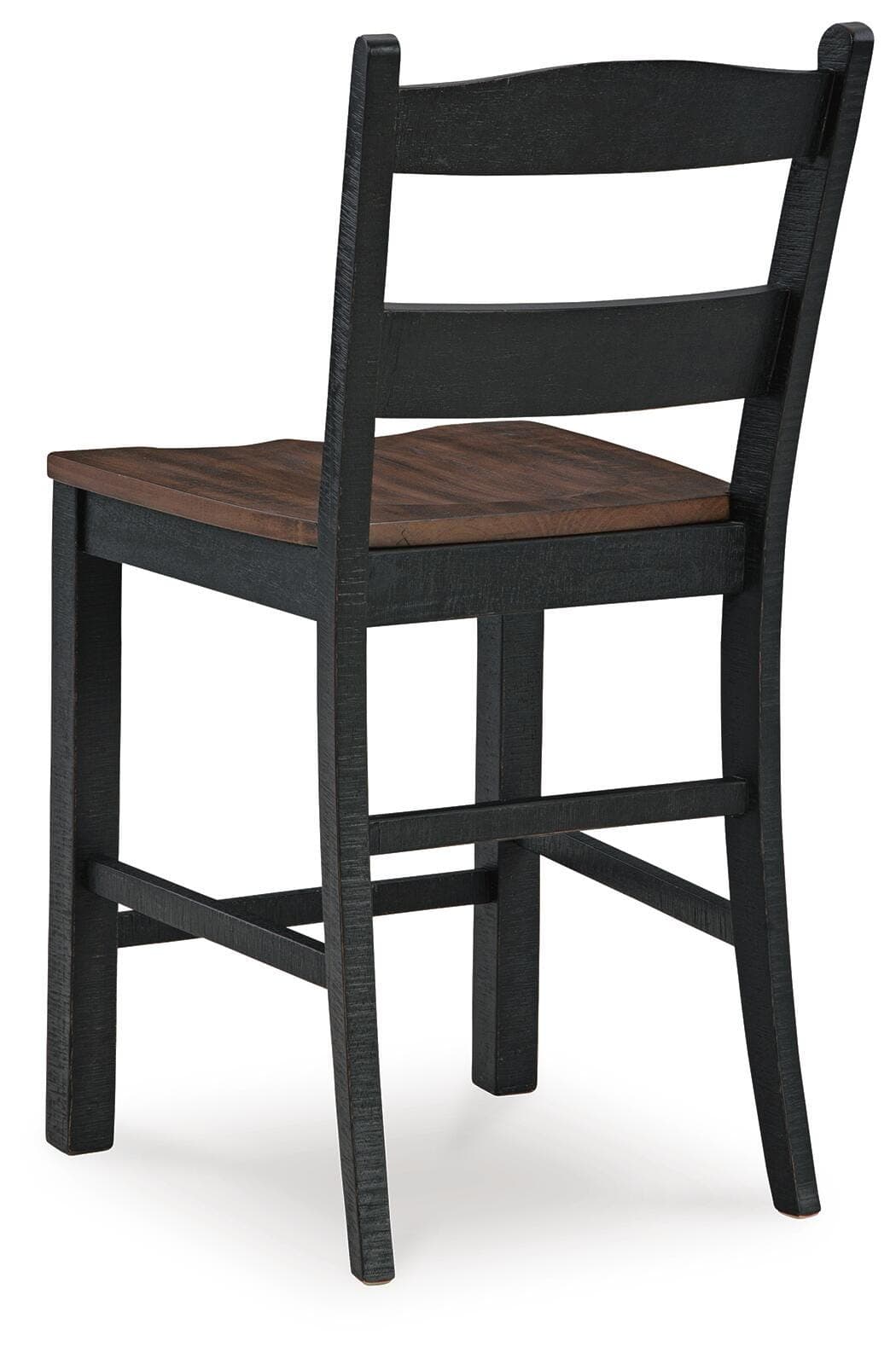 Valebeck Counter Height Barstool — Black/Gray & Brown/Beige — view 6