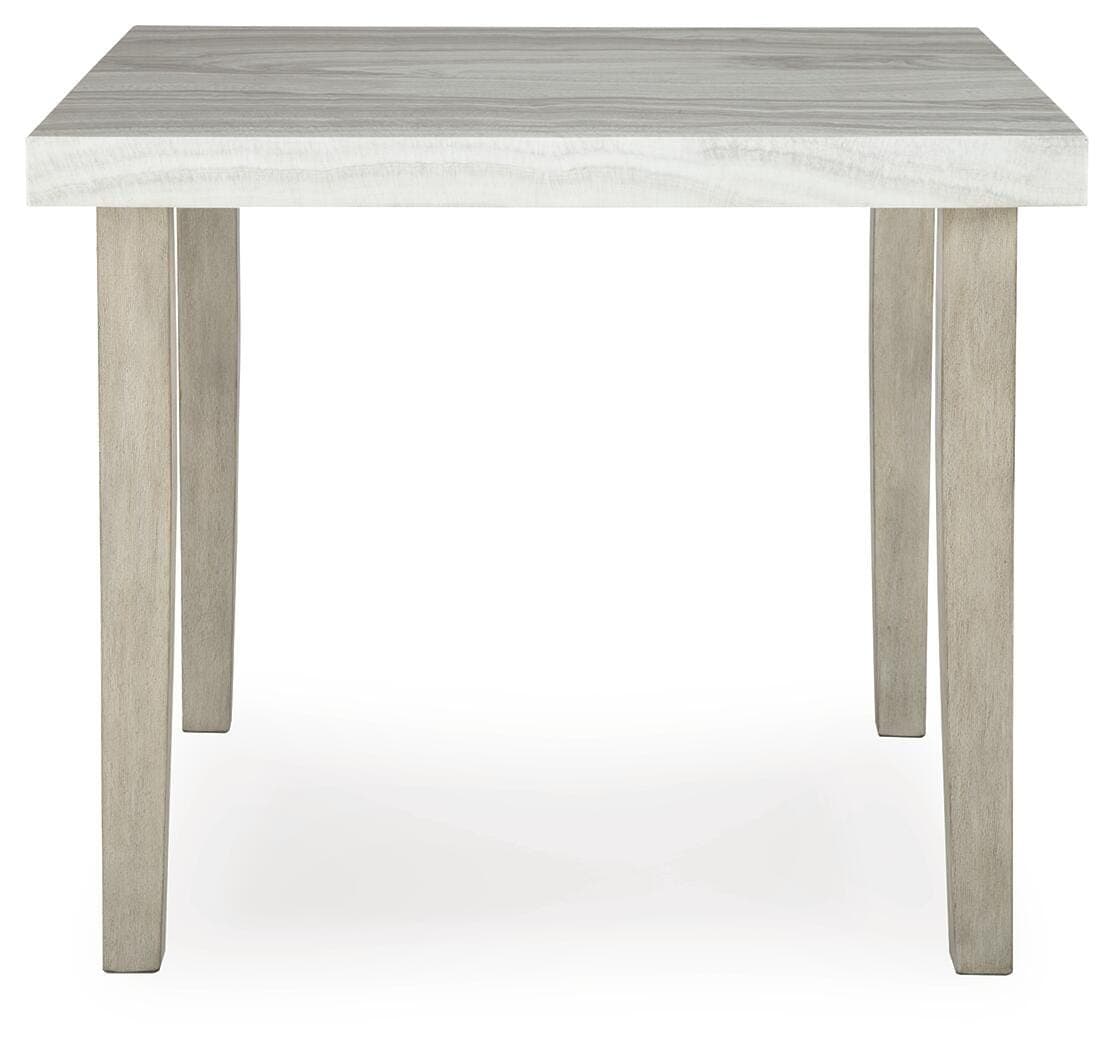 Karmenton Counter Height Dining Table — Brown/Beige — view 3