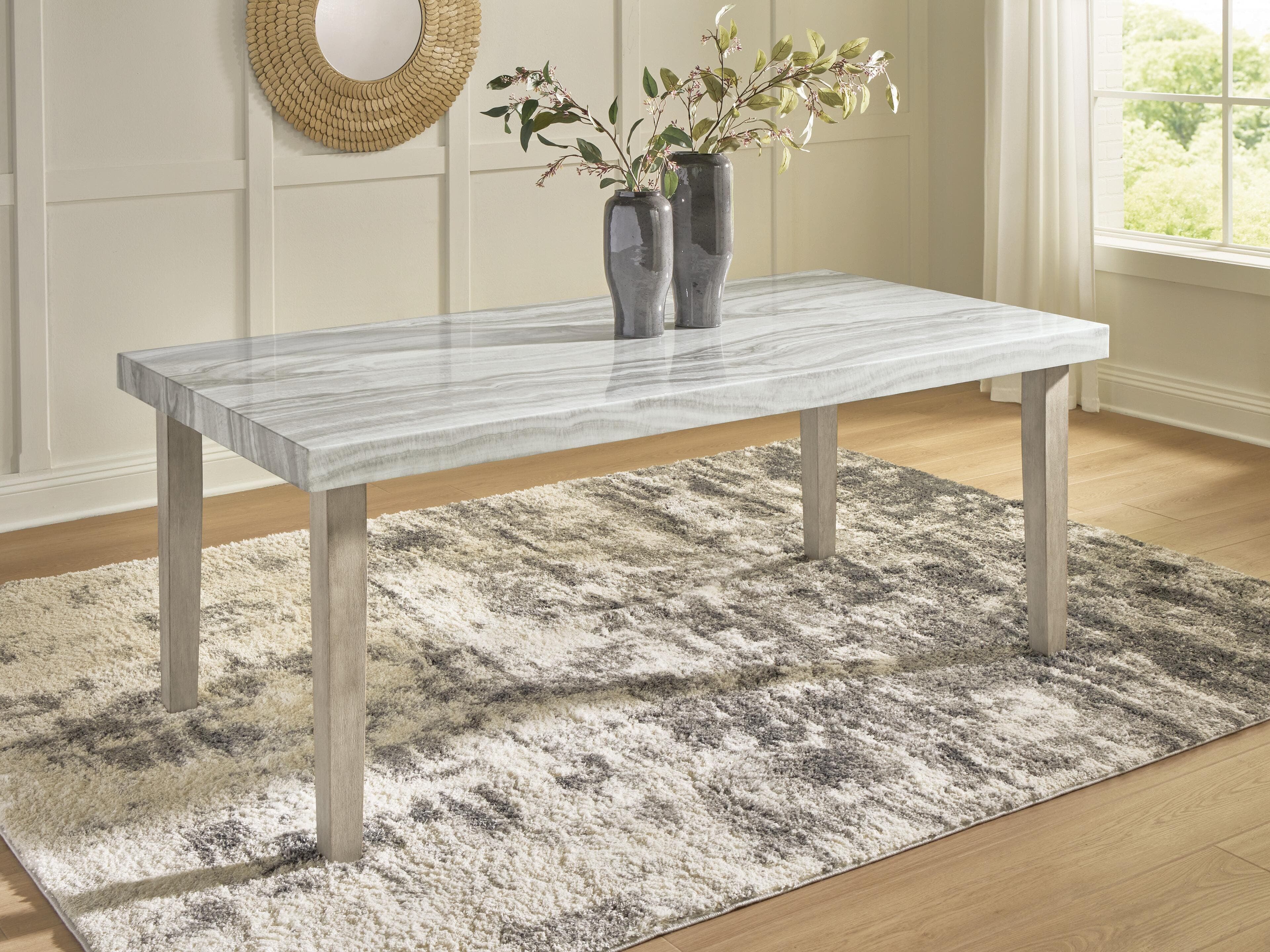 Karmenton Dining Table — Brown/Beige — view 2