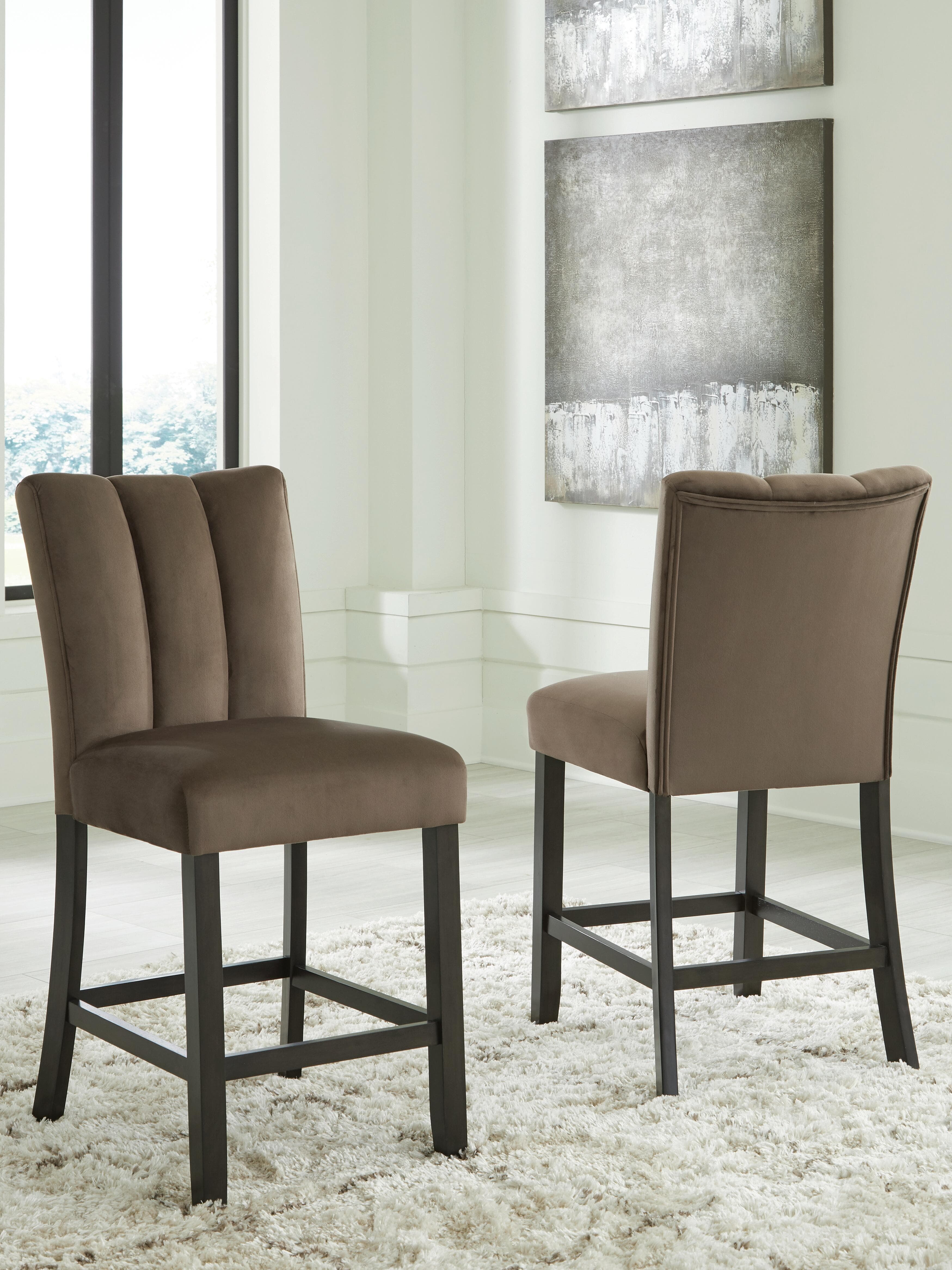 Jazmore Counter Height Barstool — Brown/Beige — view 2