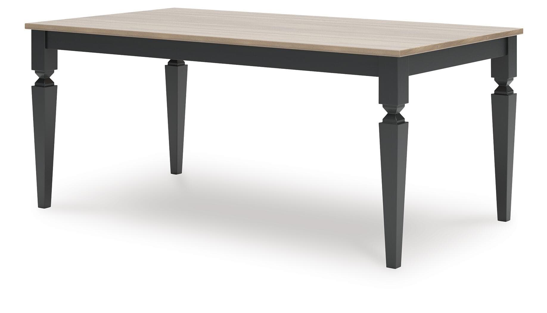 Plazaton Dining Table — Black/Gray & Brown/Beige — view 3