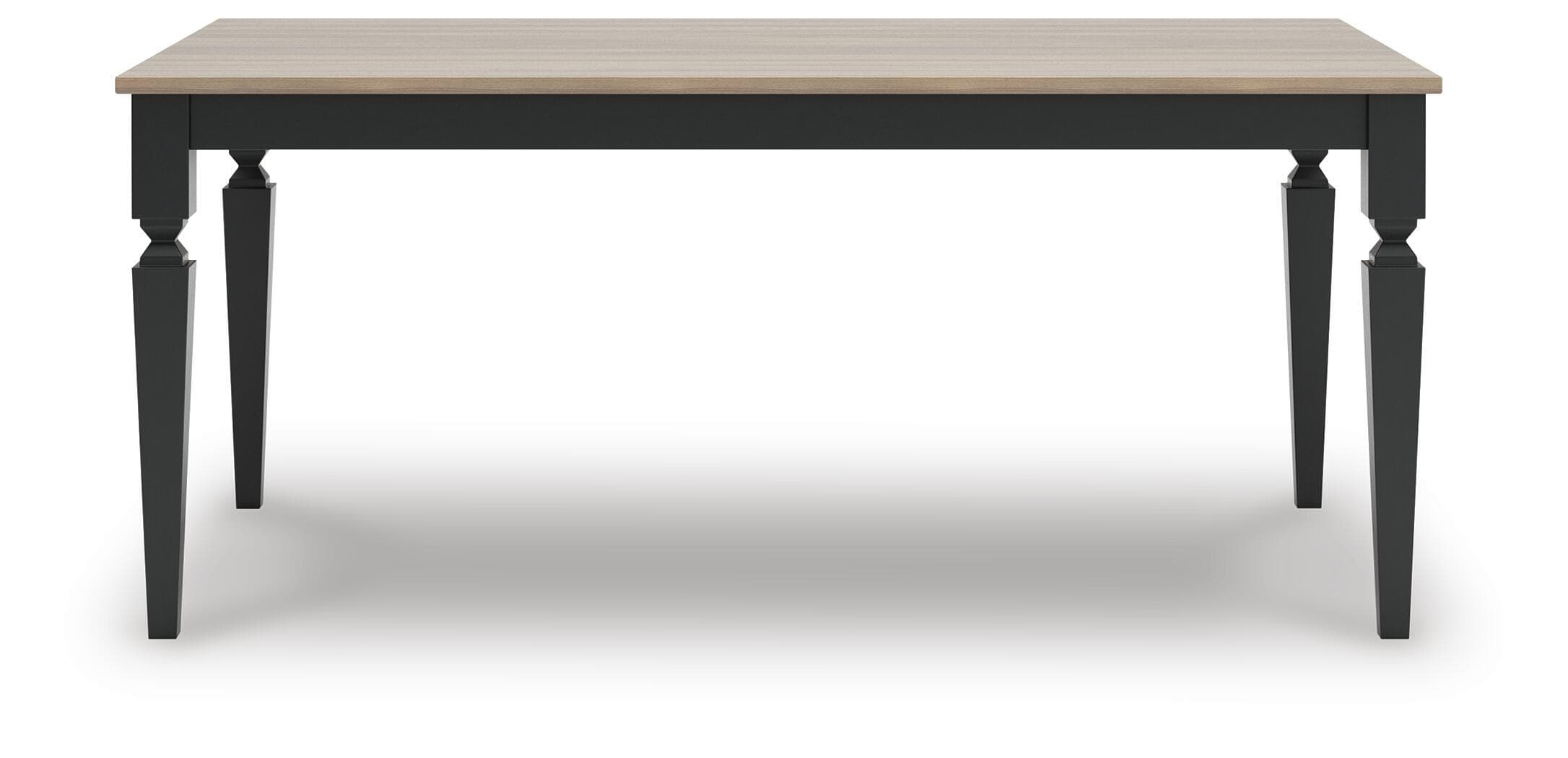 Plazaton Dining Table — Black/Gray & Brown/Beige — view 4