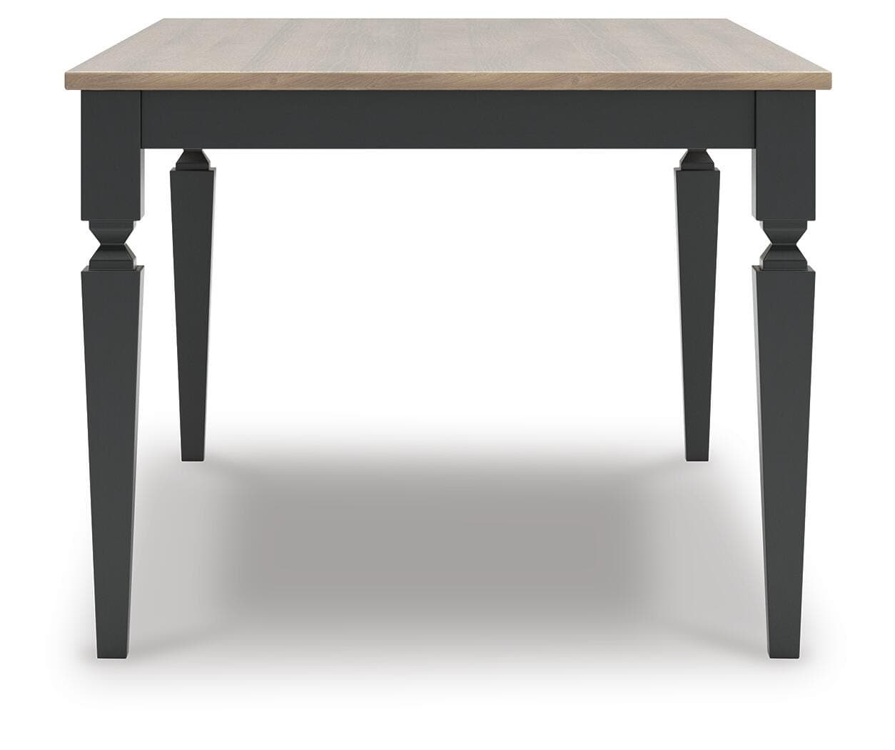 Plazaton Dining Table — Black/Gray & Brown/Beige — view 7