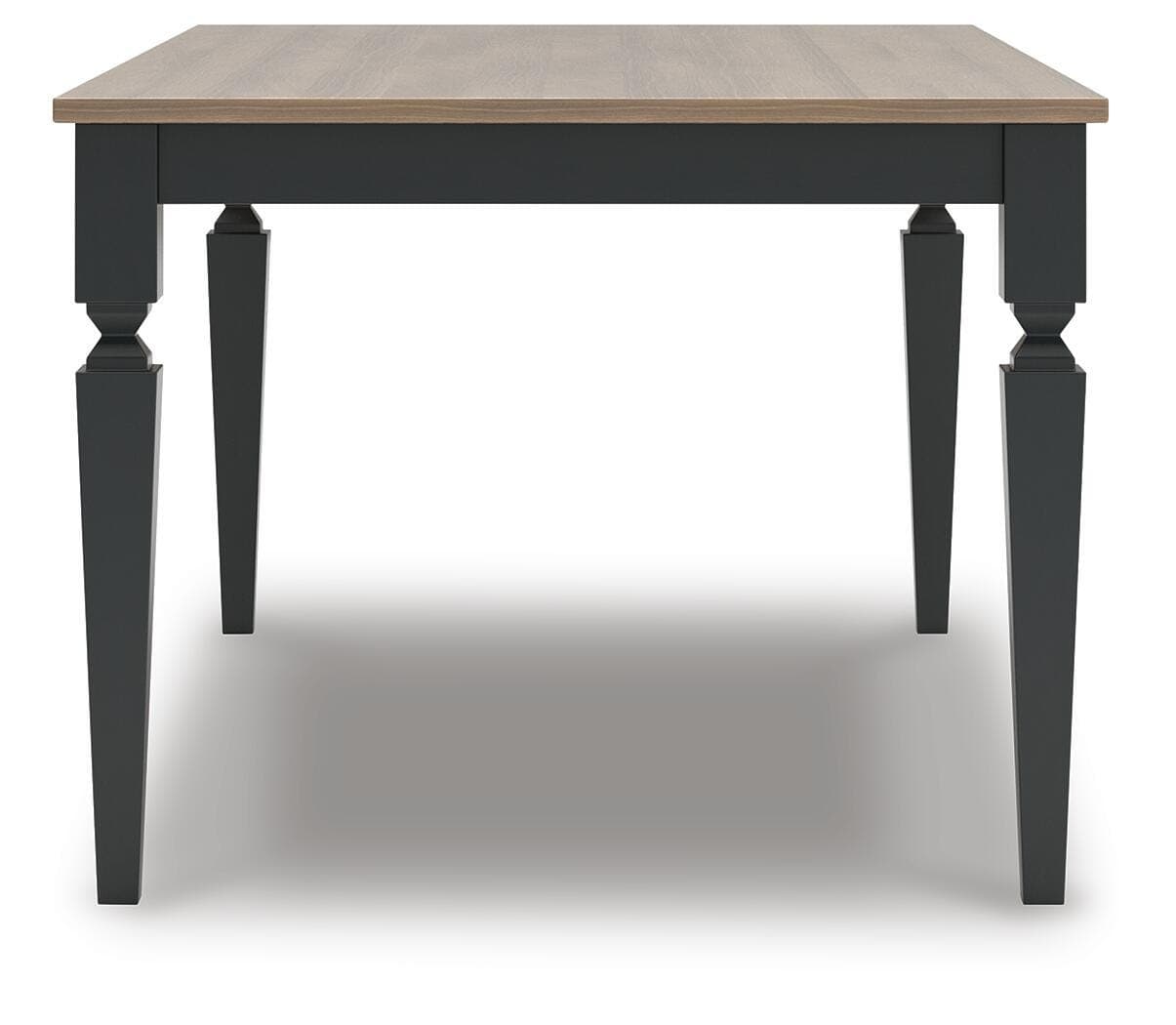 Plazaton Dining Table — Black/Gray & Brown/Beige — view 6