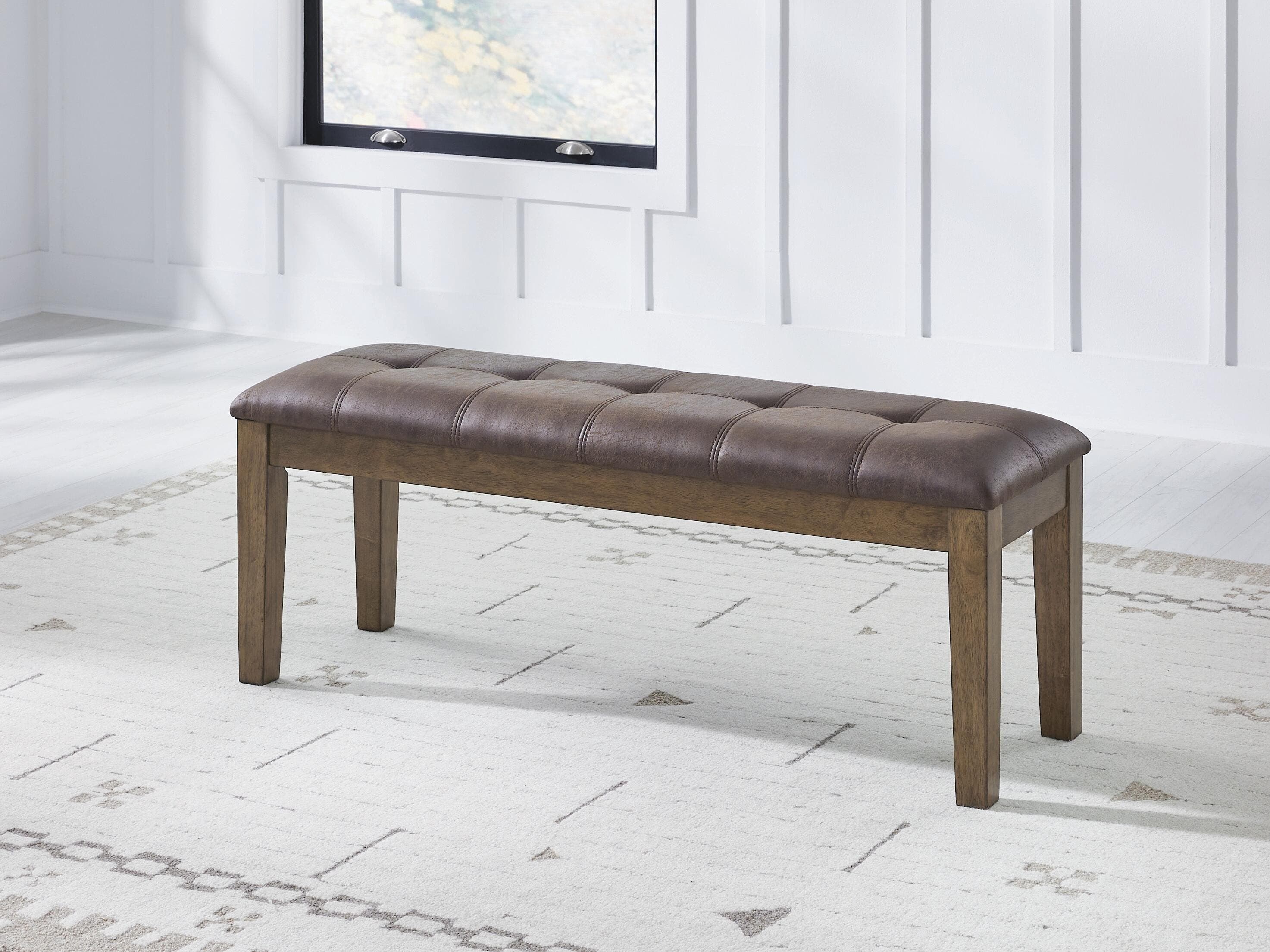 Broxtyn 50" Dining Bench — Brown/Beige — view 2