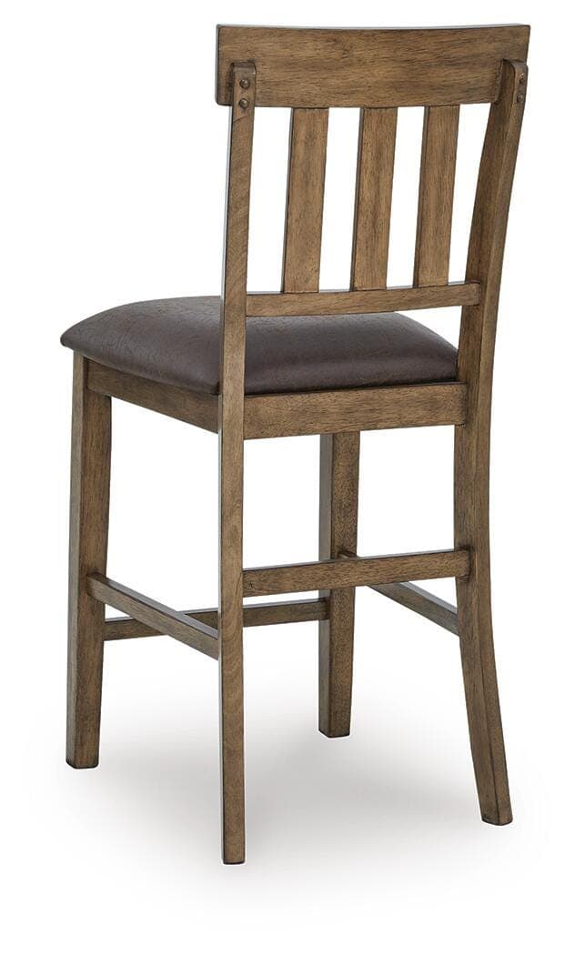Broxtyn Counter Height Barstool — Brown/Beige — view 6