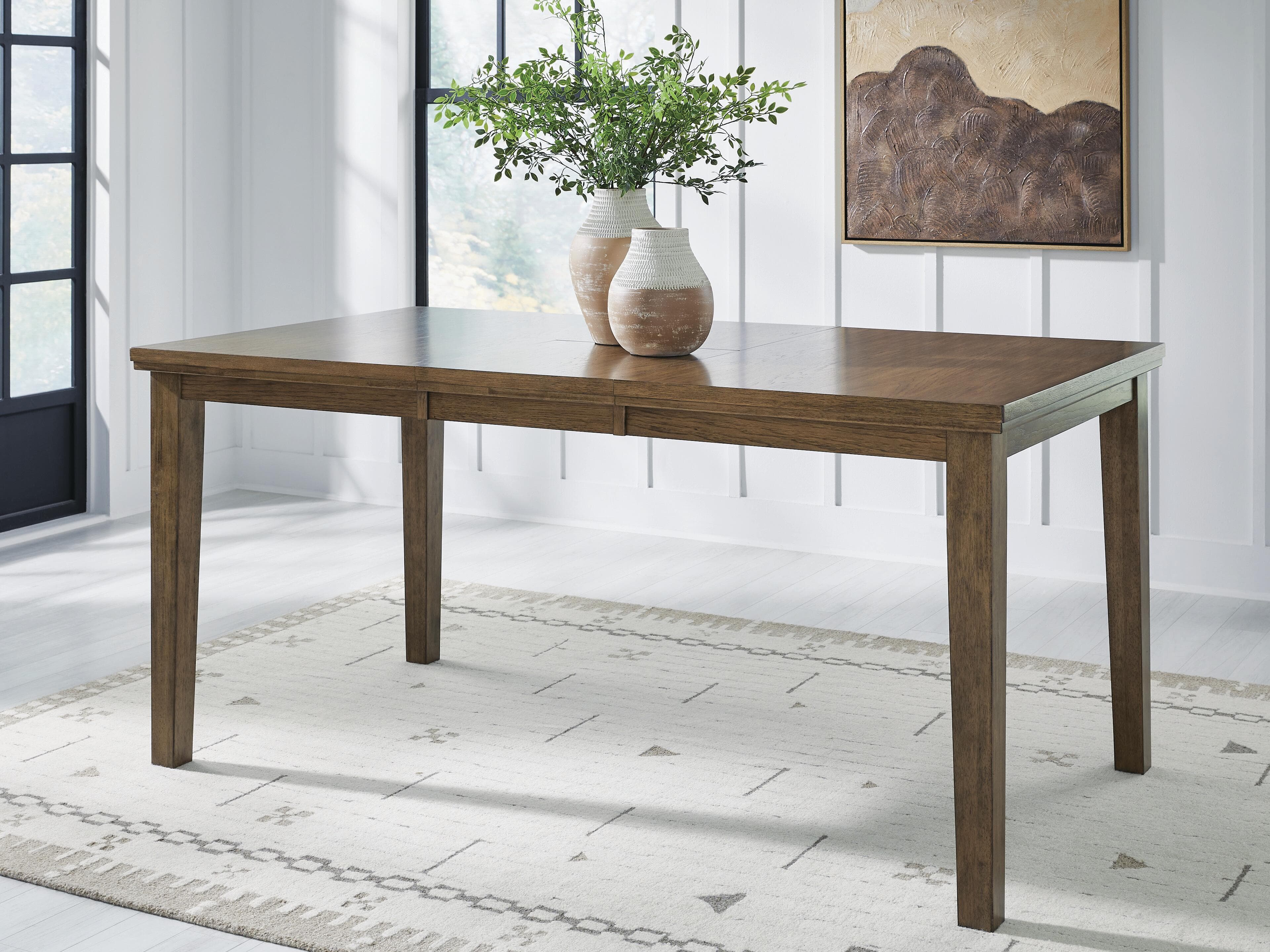 Broxtyn Counter Height Dining Extension Table — Brown/Beige — view 2