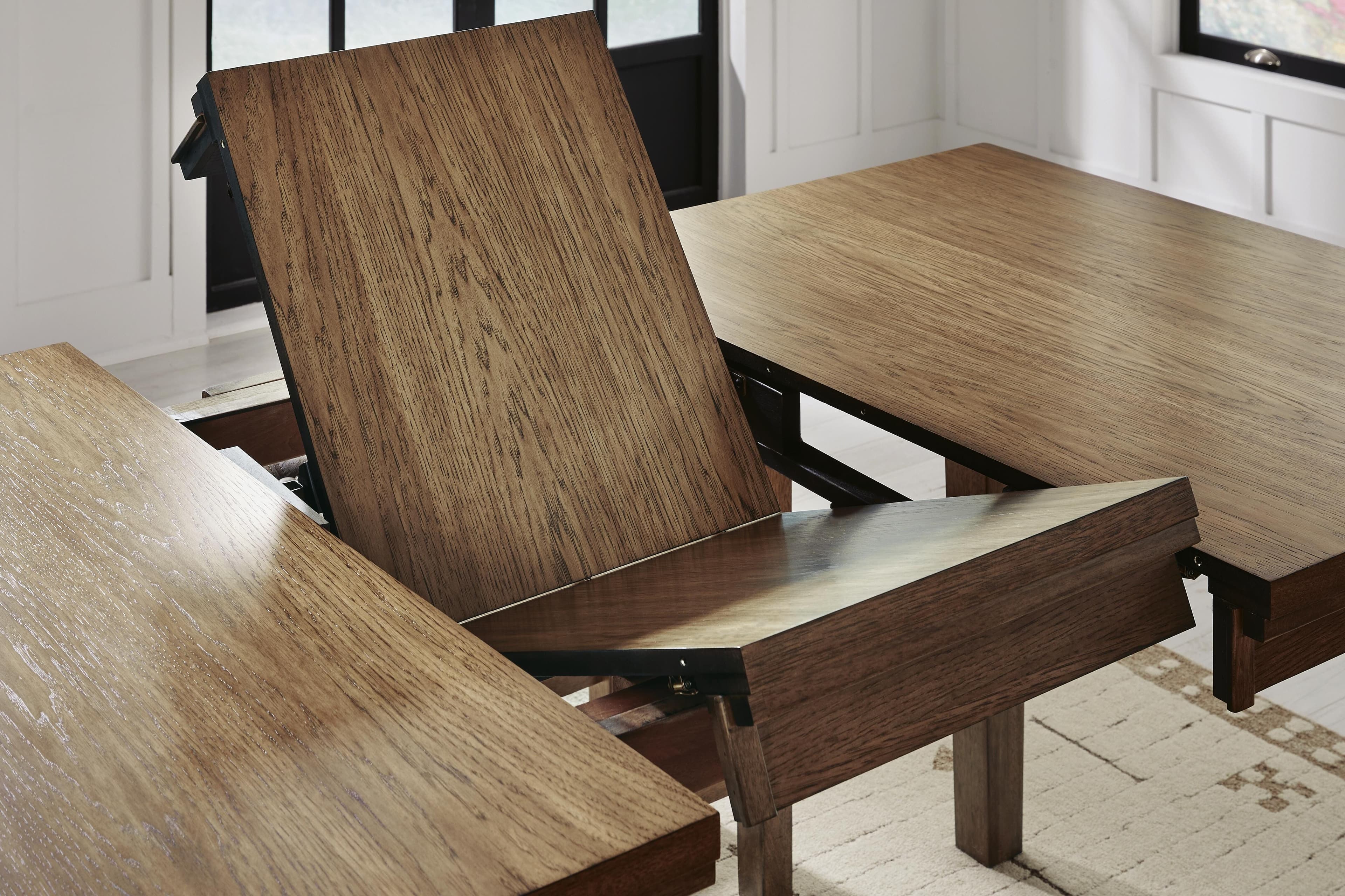Broxtyn Counter Height Dining Extension Table — Brown/Beige — view 6