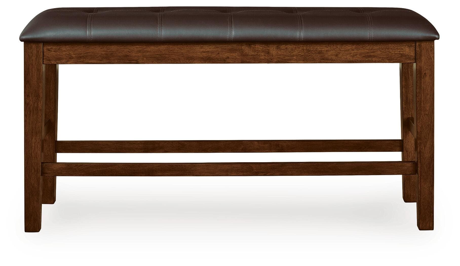 Ralene Counter Height Dining Bench — Brown/Beige — view 3