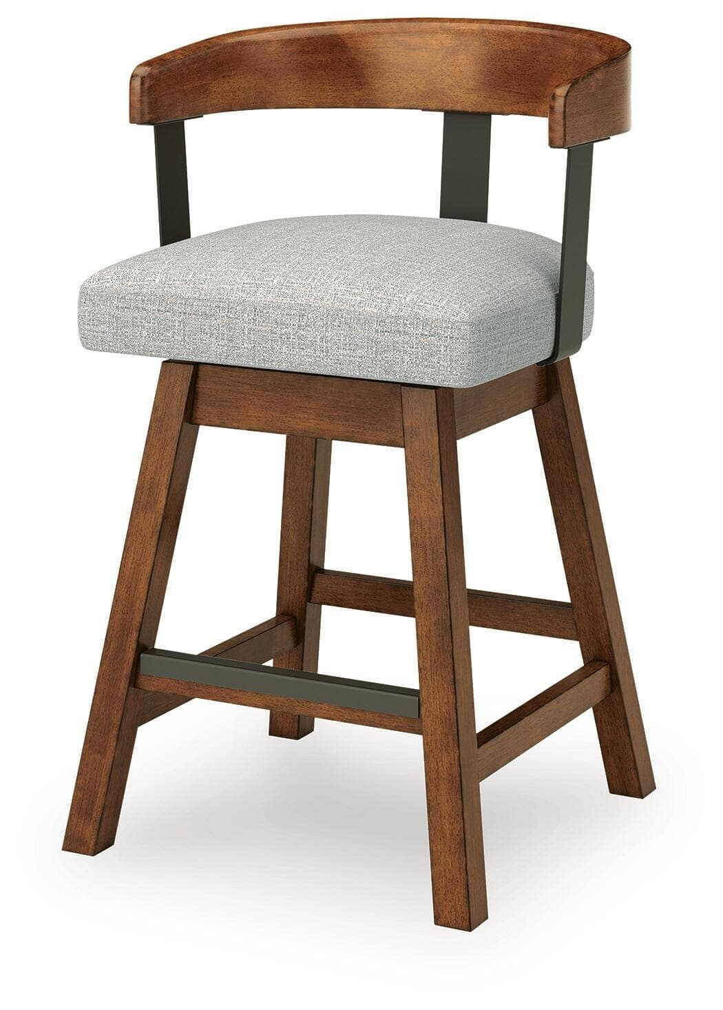 Ralene Counter Height Barstool — Black/Gray & Brown/Beige — view 5