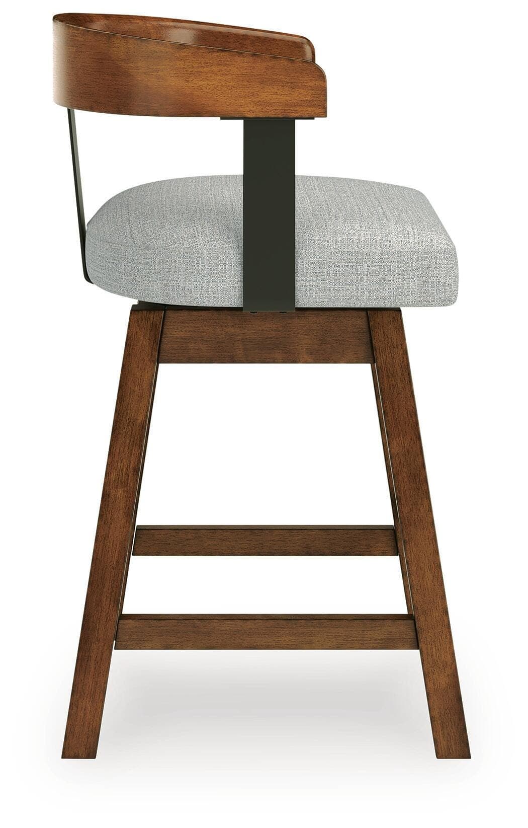 Ralene Counter Height Barstool — Black/Gray & Brown/Beige — view 6
