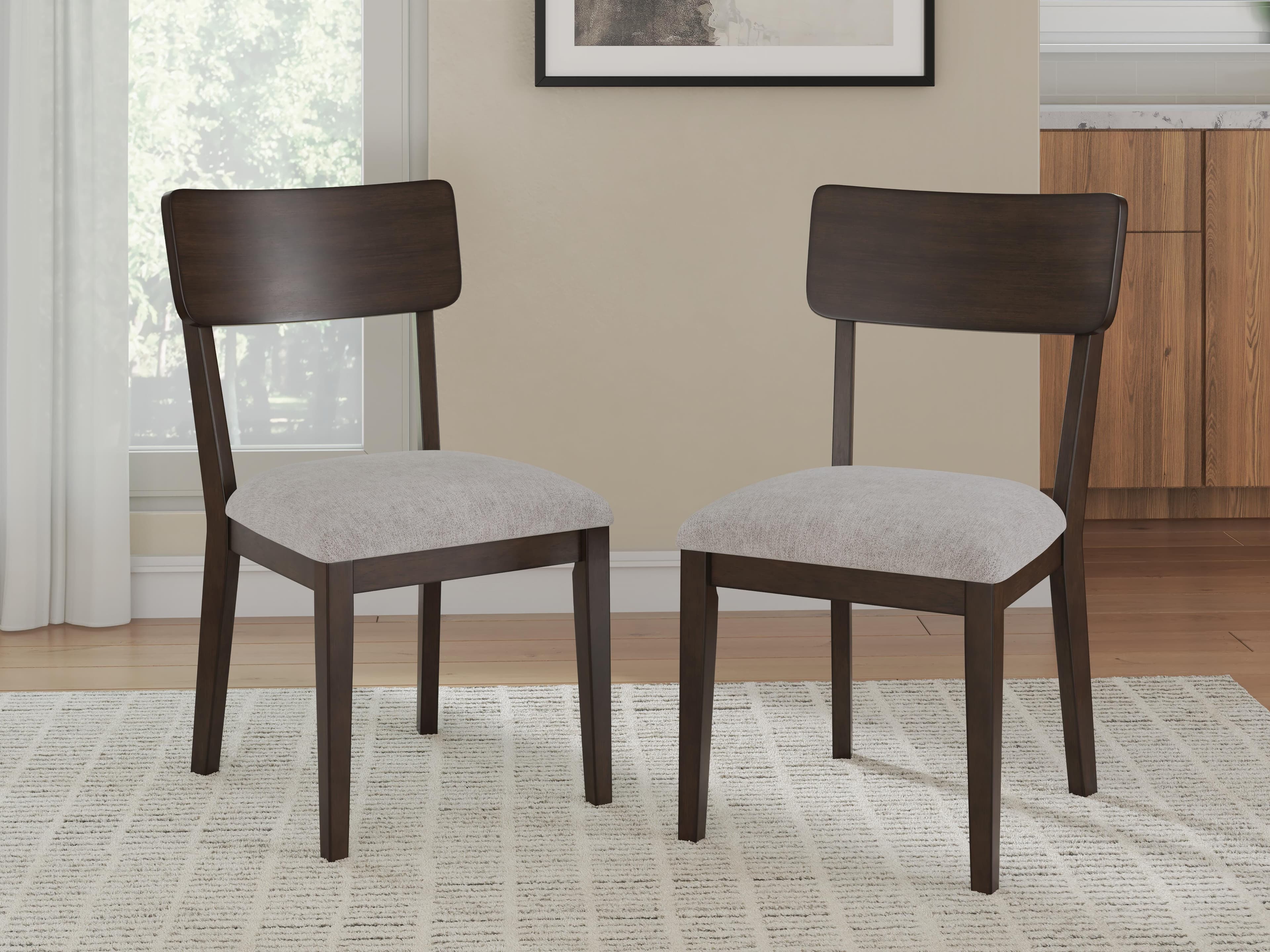 Dantenton Dining Chair — Brown/Beige & Red/Burgundy — view 2