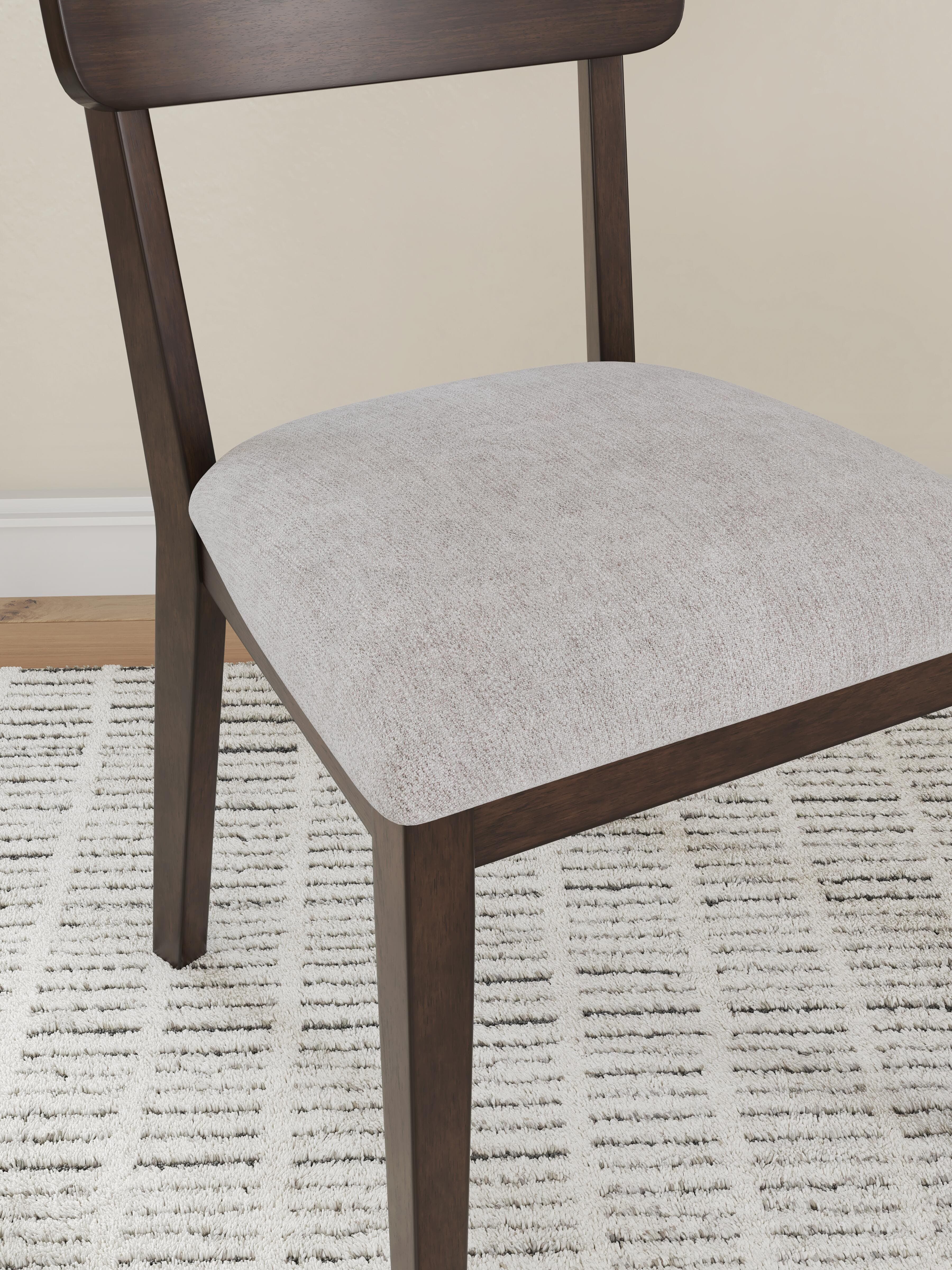 Dantenton Dining Chair — Brown/Beige & Red/Burgundy — view 7