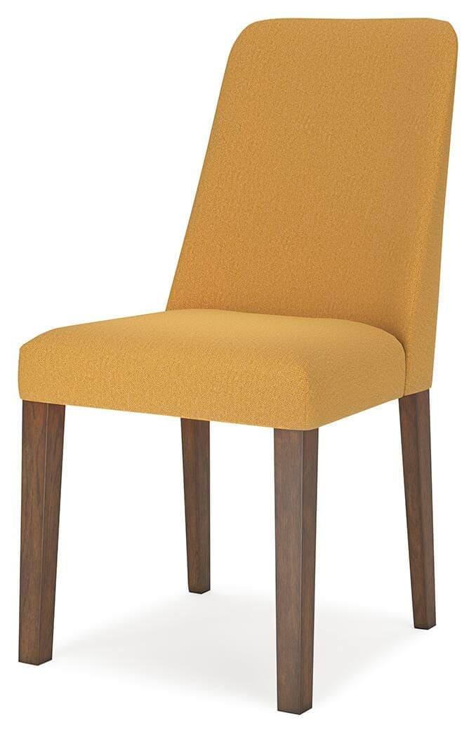 Lyncott Dining Chair — Yellow & Brown/Beige — view 4