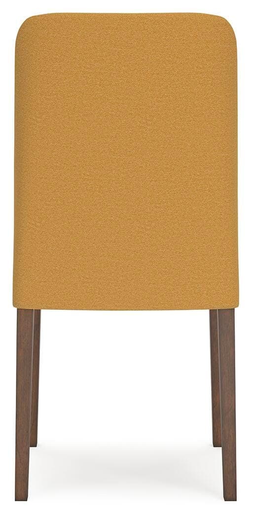 Lyncott Dining Chair — Yellow & Brown/Beige — view 7