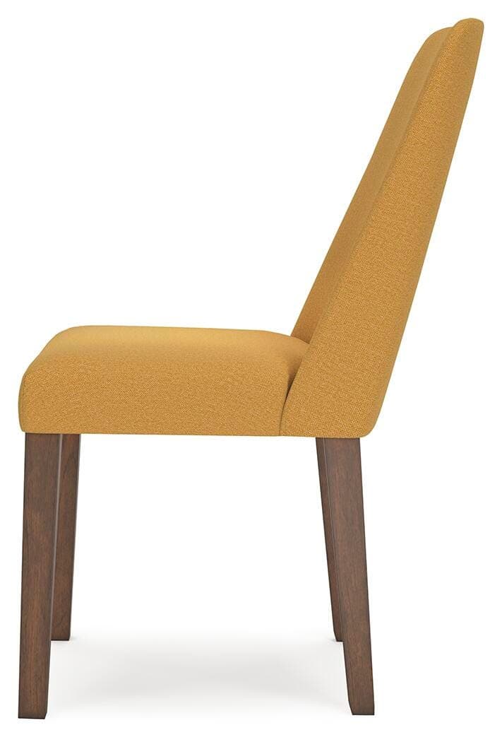 Lyncott Dining Chair — Yellow & Brown/Beige — view 6