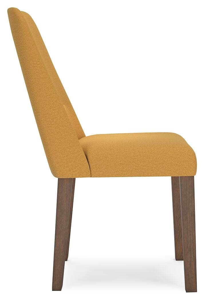 Lyncott Dining Chair — Yellow & Brown/Beige — view 5