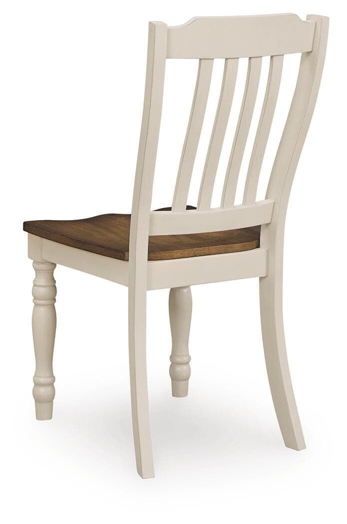 Mellintine Dining Chair — White & Brown/Beige — view 6