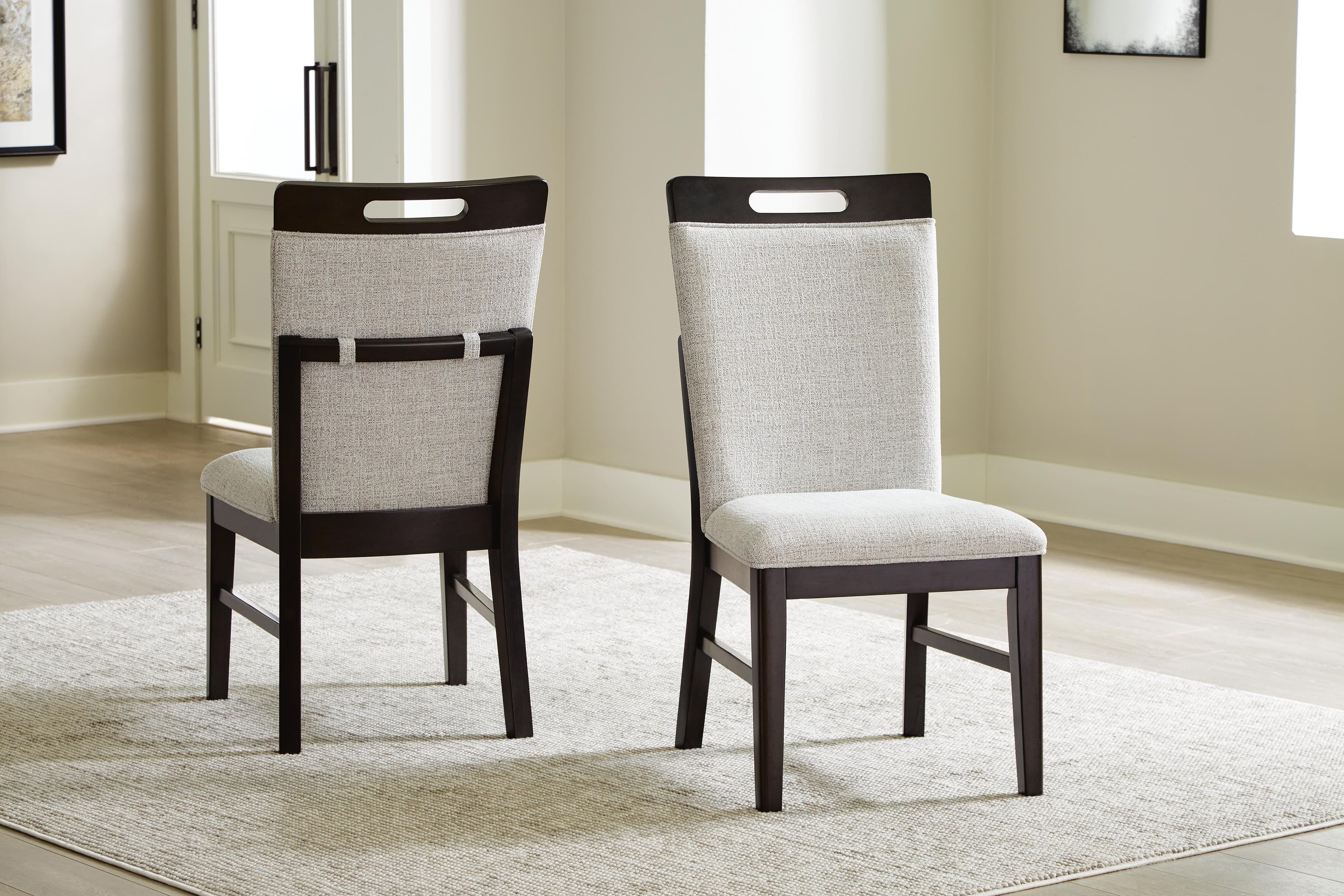 Neymorton Dining Chair — Black/Gray & Brown/Beige — view 2