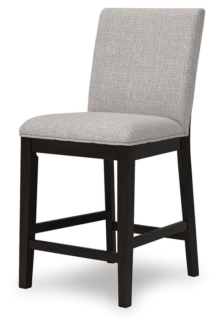 Neymorton Counter Height Barstool — Black/Gray — view 4