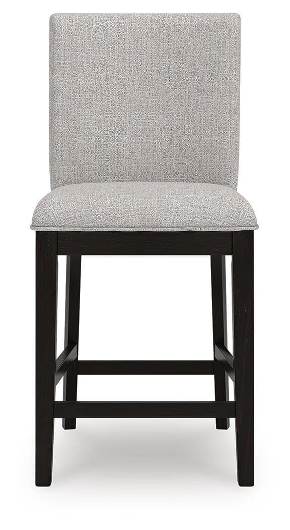 Neymorton Counter Height Barstool — Black/Gray — view 3
