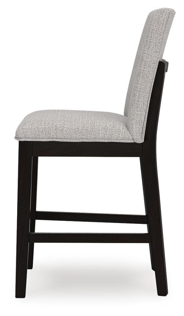 Neymorton Counter Height Barstool — Black/Gray — view 7