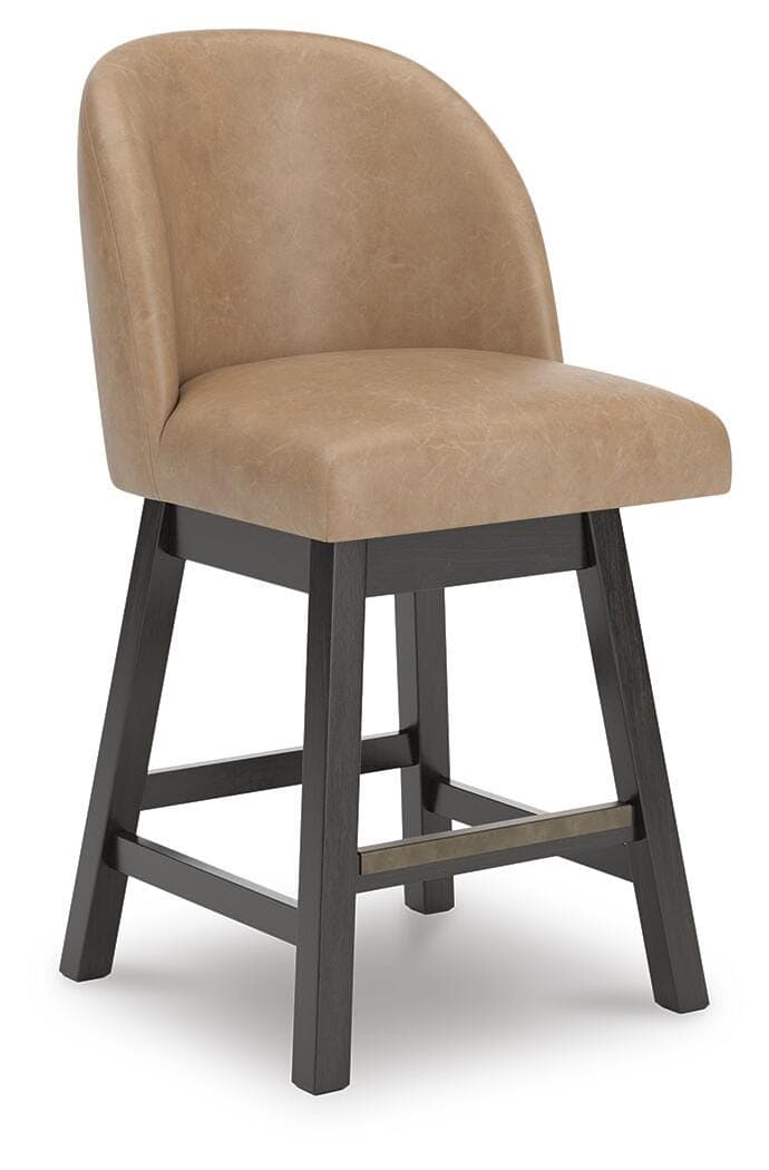 Neymorton Counter Height Barstool — Brown/Beige — view 3